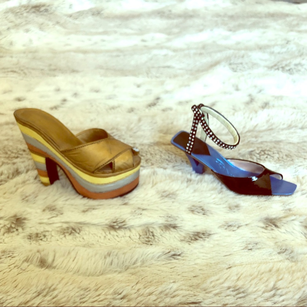 Just the Right Shoe. Hallmark Sculptures. Set of 2